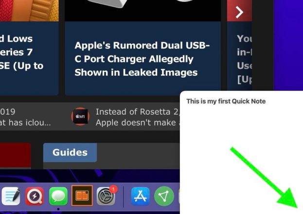 چگونگی استفاده از Quick Notes در مک