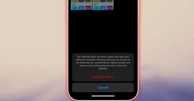 نحوه ادغام و حذف عکس های تکراری در iOS 16