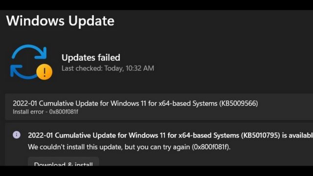 Fix install error Windows 11