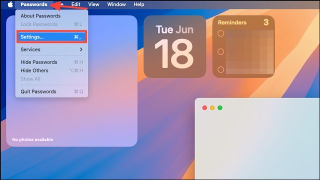 نحوه افزودن برنامه Passwords به منو بار macOS Sequoia