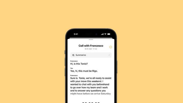 live audio transcription ios 18