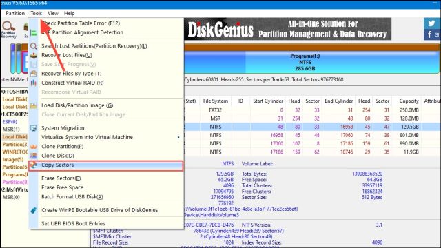 شبیه سازی Hard Drive با Bad sectors