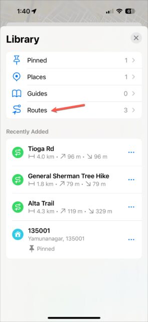 علاوه بر این، به 'Routes' بروید.