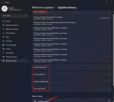 Check software install history Windows 11