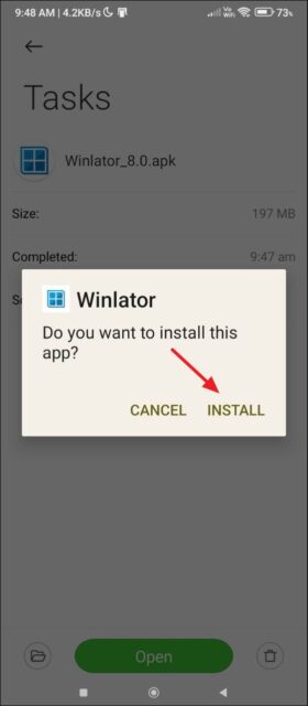 نصب Winlator