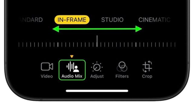 روش ادیت صدای فضایی در ویدیوها با Audio Mix در آیفون 16