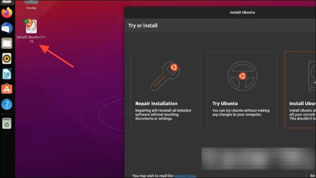 کلیک روی Install Ubuntu