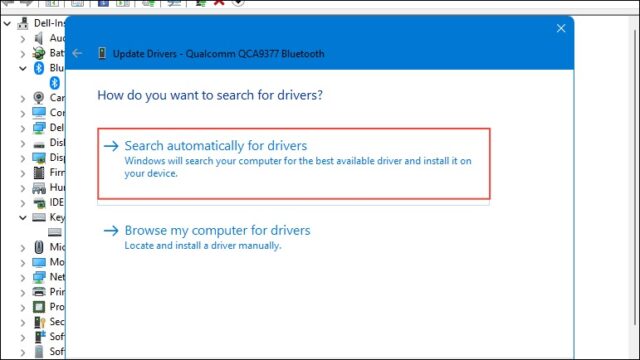 انتخاب Search automatically for updated driver software