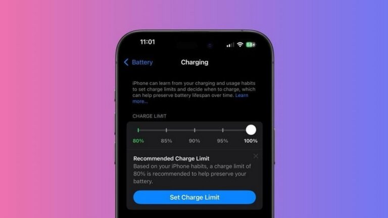 Preserve iPhone battery charging limit iOS 18