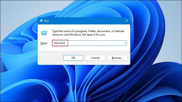 اجرای System Restore